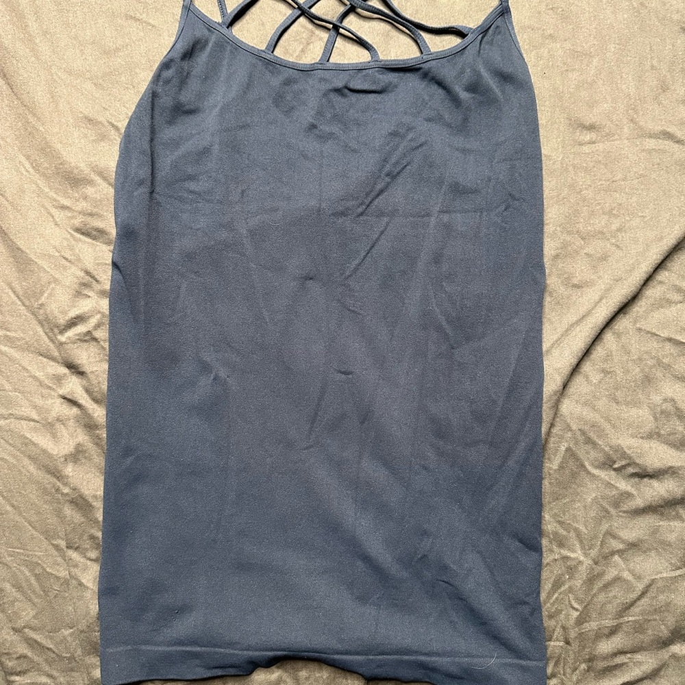 Uniqlo Navy Camisole with Strappy Chest